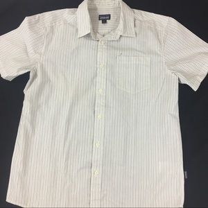 Patagonia Medium White Button Down short sleeve